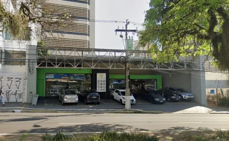 Salão comercial com 6 vagas de estacionamento na Av Moraes Sales em Campinas-SP